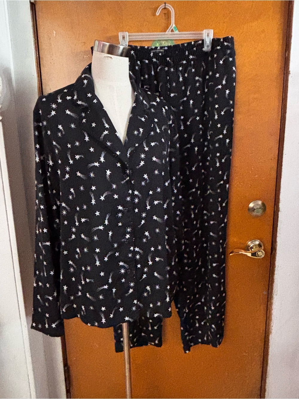 Banana republic, shooting star pajamas, extra large.
